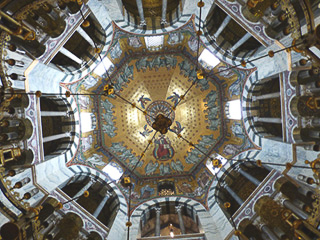 10 Acquisgrana - Il Duomo - L'Ottagono - Il mosaico della cupola