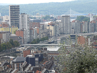 01 Liegi - Vista della città dalla cima delle scalinate