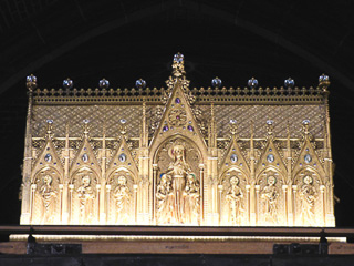 29 Mons - Collégiale Sainte-Waudru - Reliquiario d'oro di Santa Valdetrude