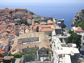 08 - Dubrovnik - Dai bastioni - Vista dei bastioni occidentali