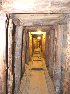 26 - Sarajevo - Museo del Tunnel - Parte del Tunnel rimasto, scavato sotto la pista dell'aeroporto