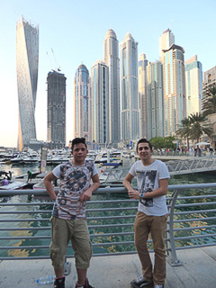20 Dubai - Paolo e Giorgio a Dubai Marina