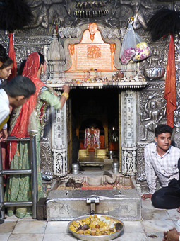 10  Deshnoke - Karni Mata temple - Il Sancta Sanctorum e i fedeli
