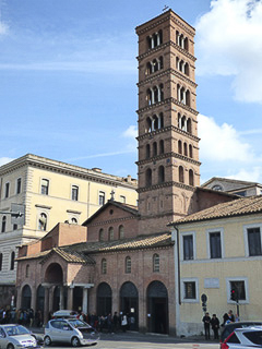02 Aventino - Chiesa di Santa Maria in Cosmedin e il suo campanile romanico