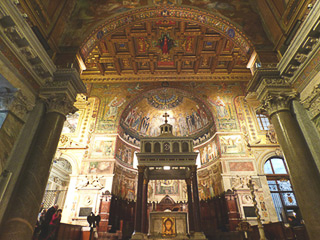 09 Trastevere - Chiesa di Santa Maria in Trastevere - I mosaici dell'abside