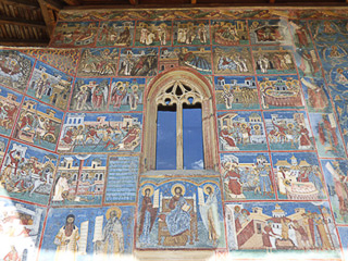 21 Bucovina - Monastero di Voronet - Parete sud - Albero di Jesse, genealogia biblica