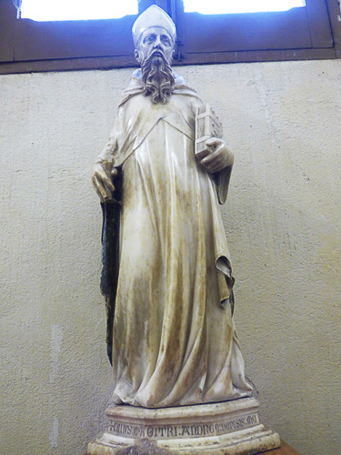 22 - Oristano - Chiesa di S.Francesco - Statua di S.Basilio Magno, di Nino Pisano, 1368