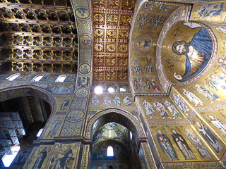 23 - Monreale - Duomo - La decorazione musiva del transetto sinistra