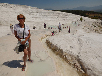 07 Pamukkale - Gosia allo straordinario sito