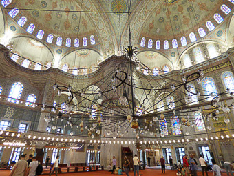 38 Istanbul - Sultanahmet- Moschea blu - Interno