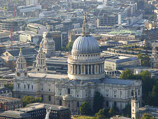 19 Southwark - Dalla cima dello Shard - La basilica di St.Paul