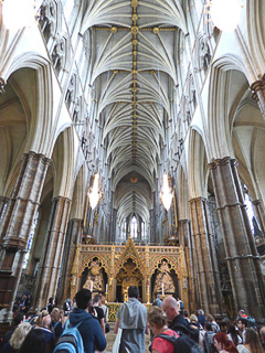 24 Westminster abbey - Coro - La transenna, vista dalla navata centrale
